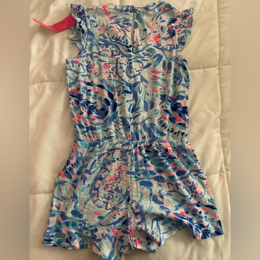 NWT Lily Pulitzer Girls Romee romper size Large 10-12